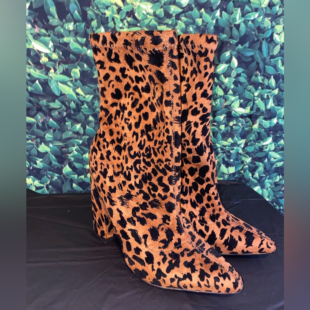 Cheetah Prink mid length boots
